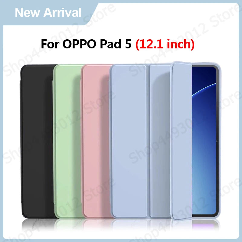 OPPO Pad 5 12.1" PU Leather Tri-Fold Stand Case OPD2503