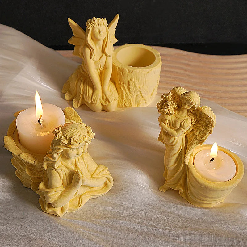 3D Angel Flower Pot Silicone Mold – Resin, Plaster & Concrete