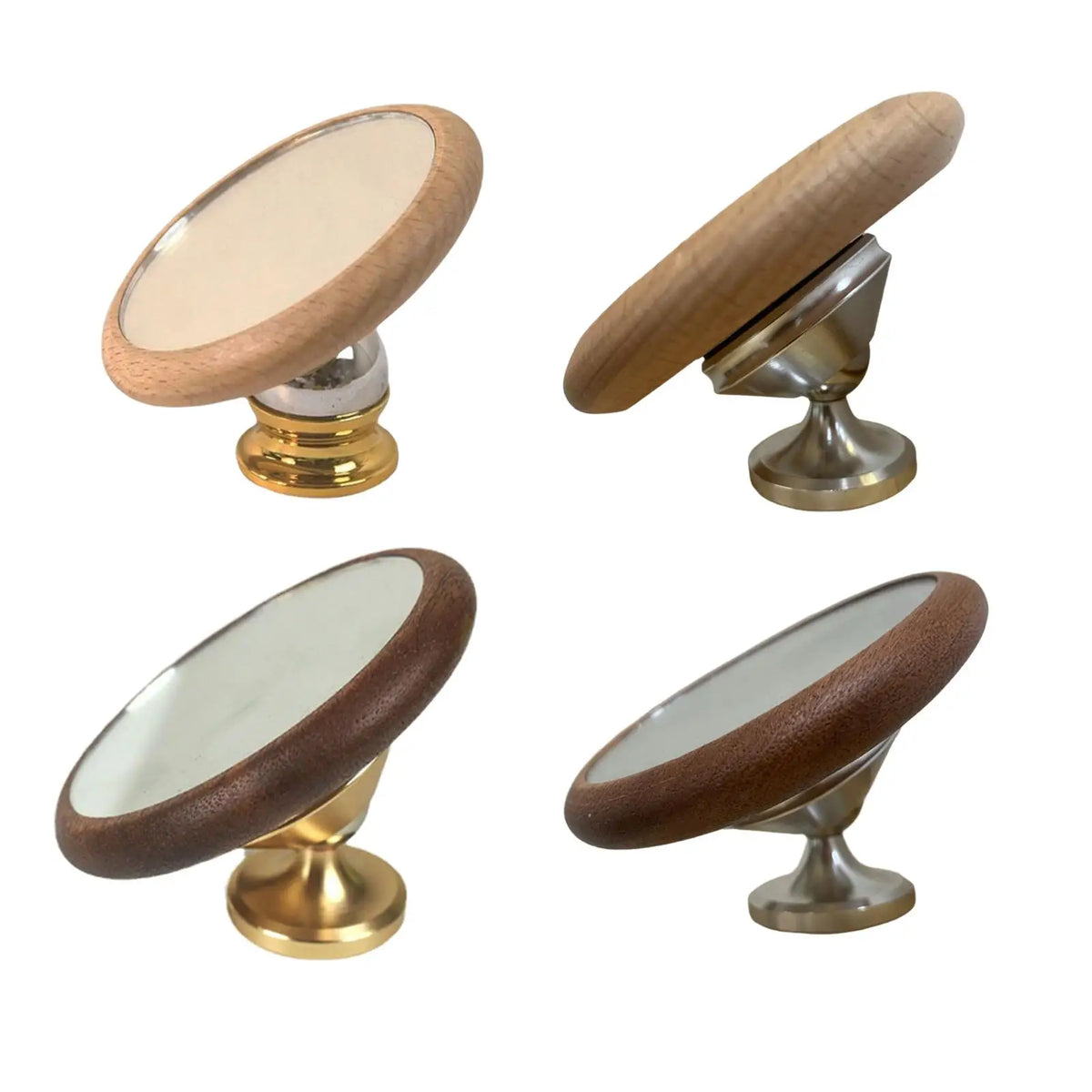 Wooden Espresso Flow Rate Observation Mirror – 360° Rotation