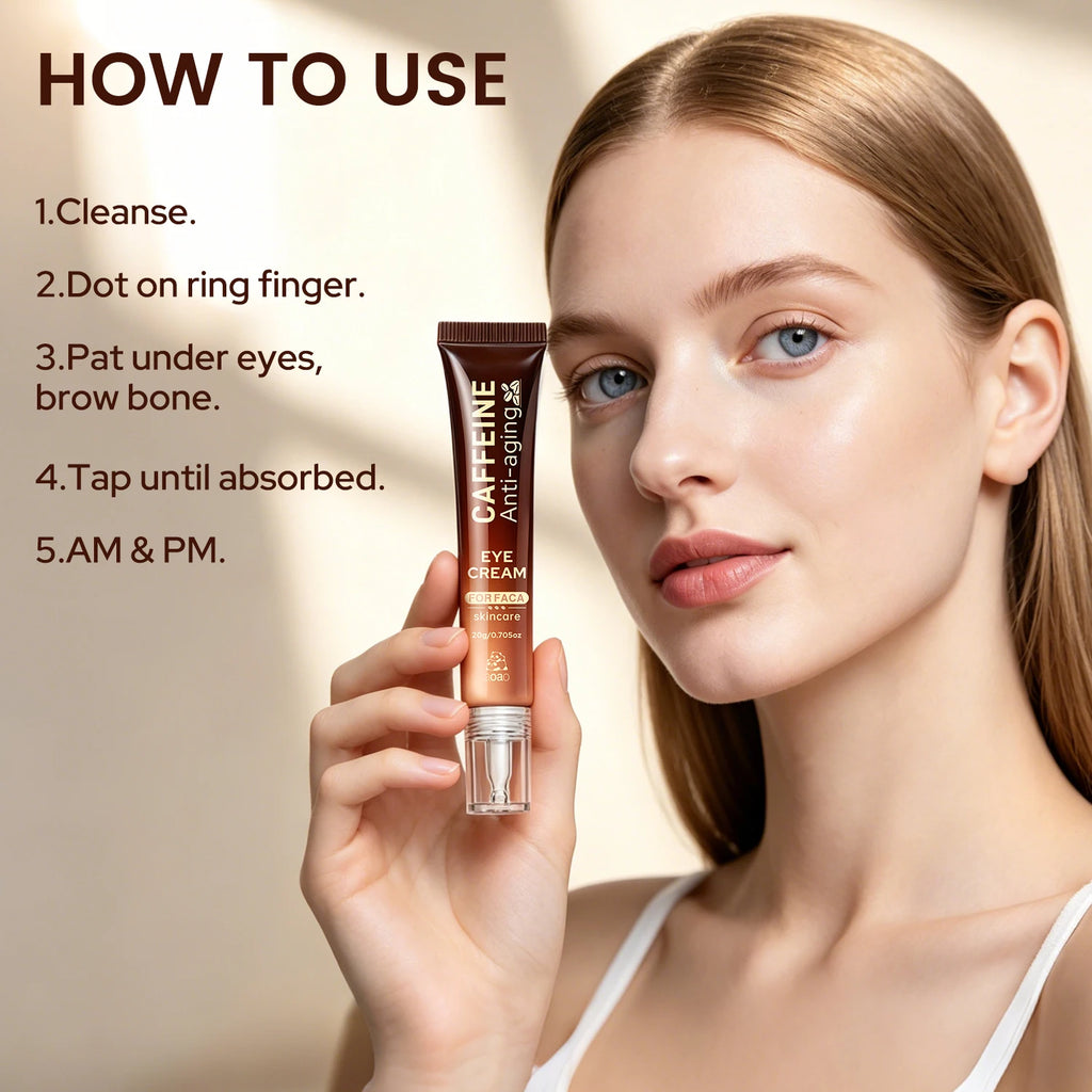 Caffeine Eye Cream – Brightens, Firms & Smooths Wrinkles 20g
