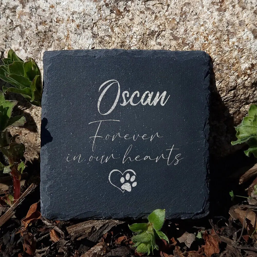 Personalized Dog Memorial Garden Stone – Custom Pet Marker