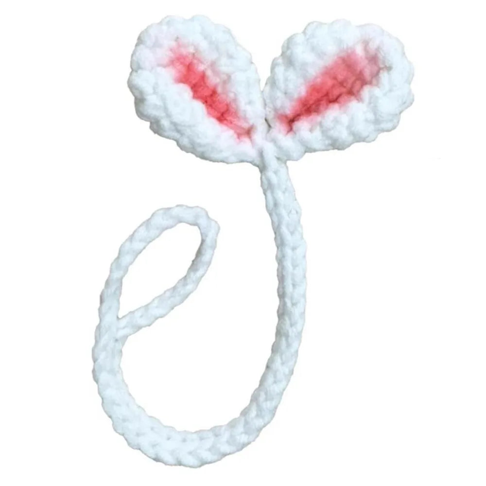 Hand-Knitted Crochet Leaf Bookmark & Headphone Décor
