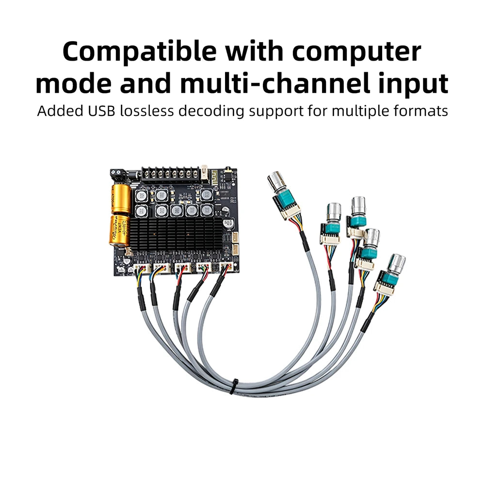 ZK-TB22 2.2-Ch Bluetooth Amplifier Board 75W+75W+145W