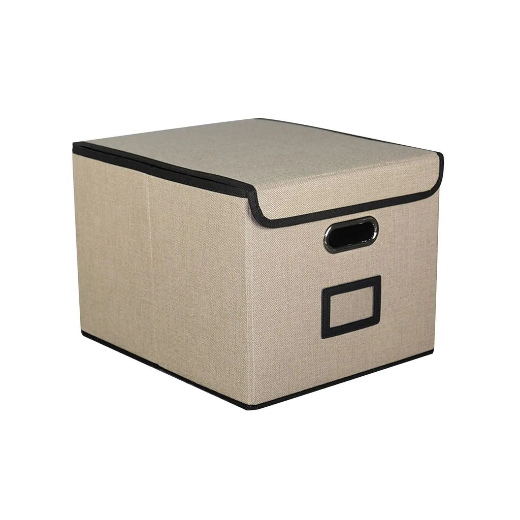 Foldable Cloth Storage Bin with Lid & Handle | Organizer Box