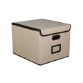 Foldable Cloth Storage Bin with Lid & Handle | Home Organizer