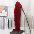 Multicolor Amaranthus Artificial Hanging Plant & Tassel Decor
