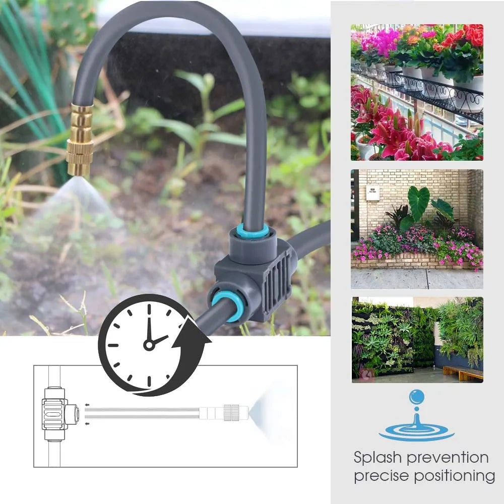 Dual Zone Smart Garden Watering Timer & Mist Cooling Kit
