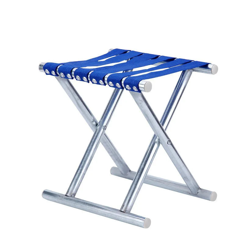 Portable Folding Fishing Stool – Widened Iron Frame for Adults