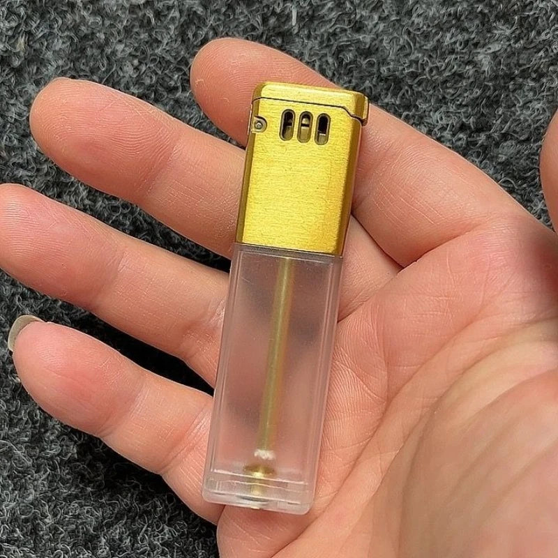 Transparent Acrylic Grinding Wheel Lighter – Visible Fuel Window