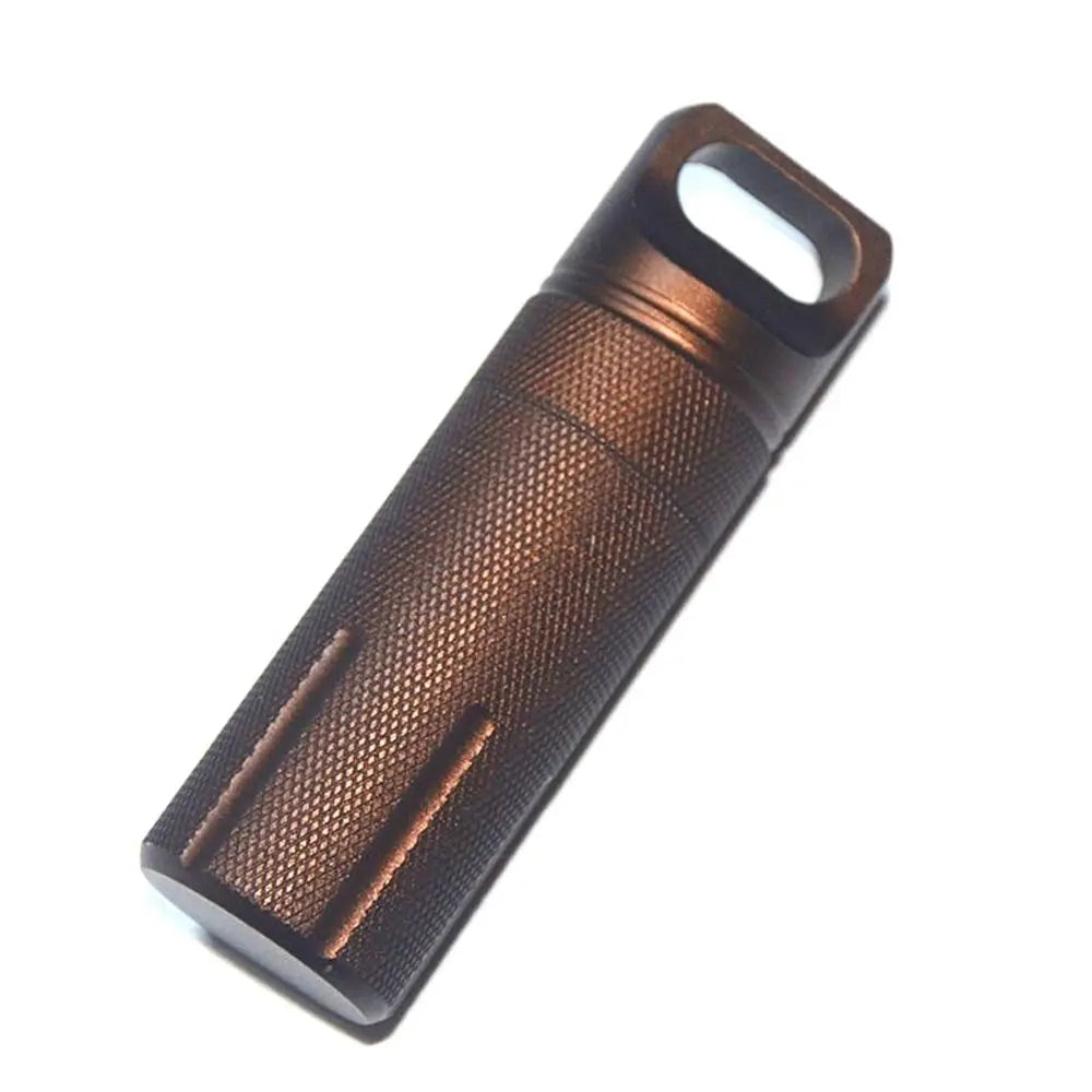 Waterproof EDC Capsule Container – Airtight Aluminum Pill Case