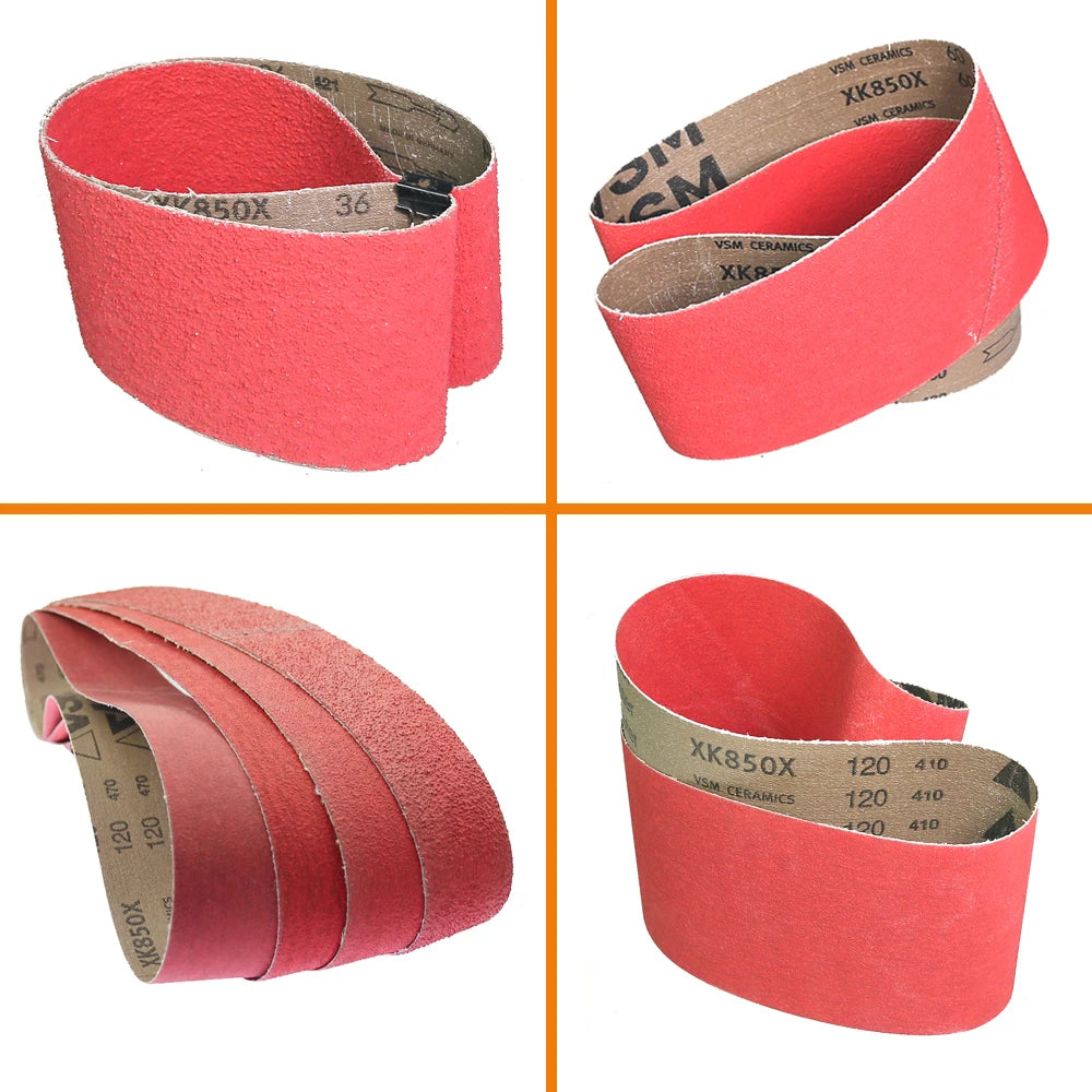 4-Pack XK850X Ceramic Sanding Belts 4x36 in. – Heavy Metal Grinding