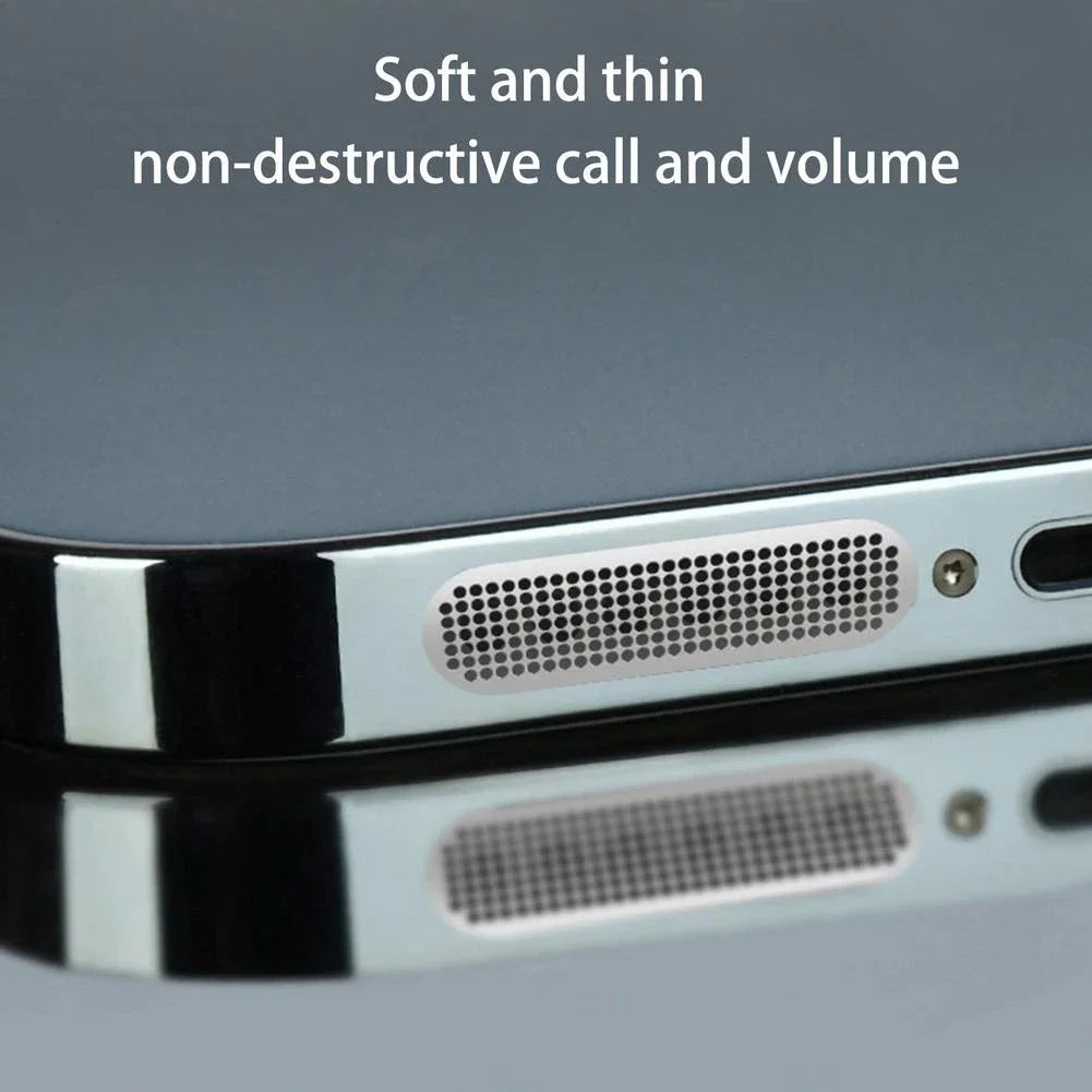Phone Speaker Dustproof Metal Mesh Stickers – 4-Pack