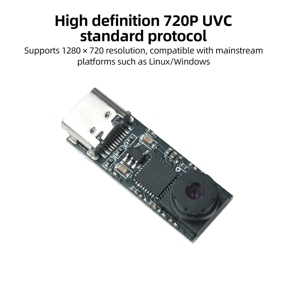 Gaqqee USB-C Camera Module ESP32-S3 | 720P 1MP 65° Wide-Angle