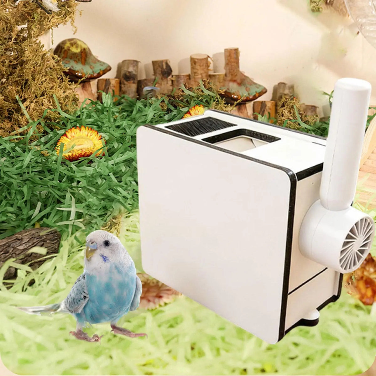 Wooden Bird Feed Husk Separator & Shell Blower for Parrots