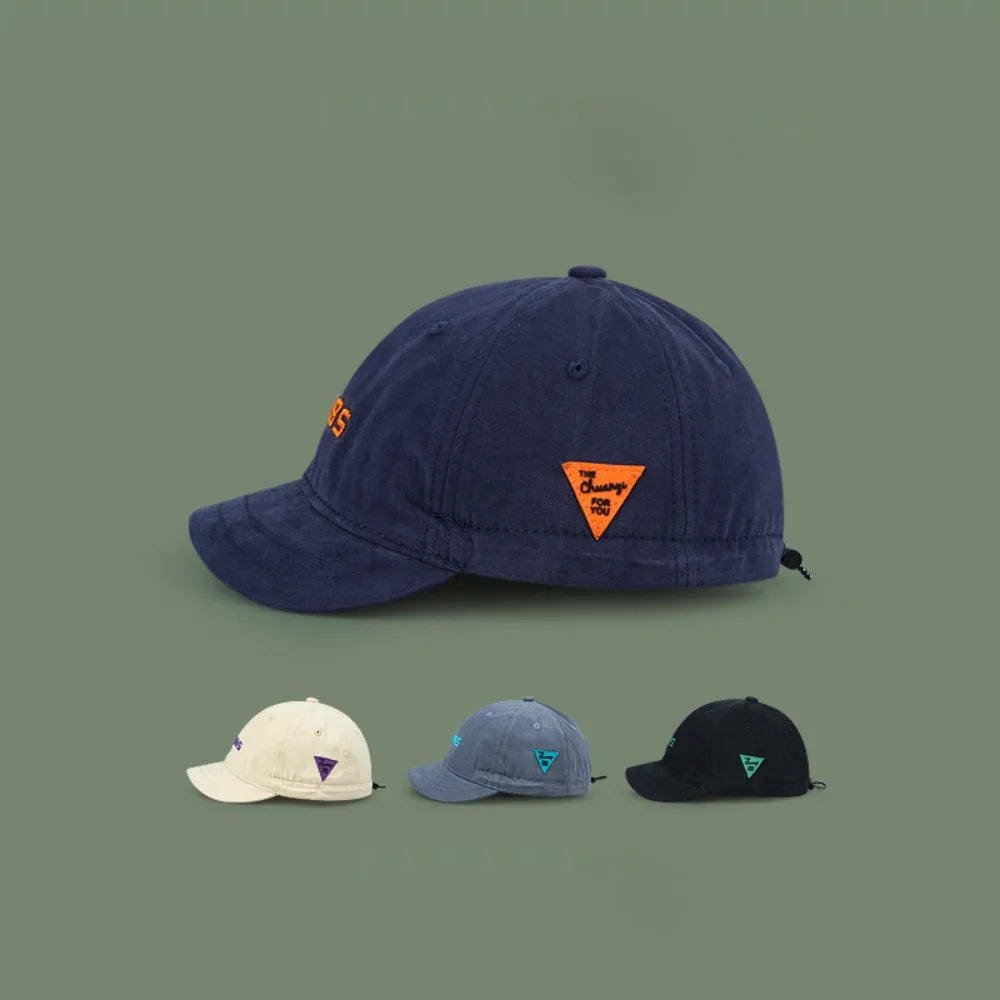 Unisex Short Brim Baseball Cap – UV Protection Adjustable Hat