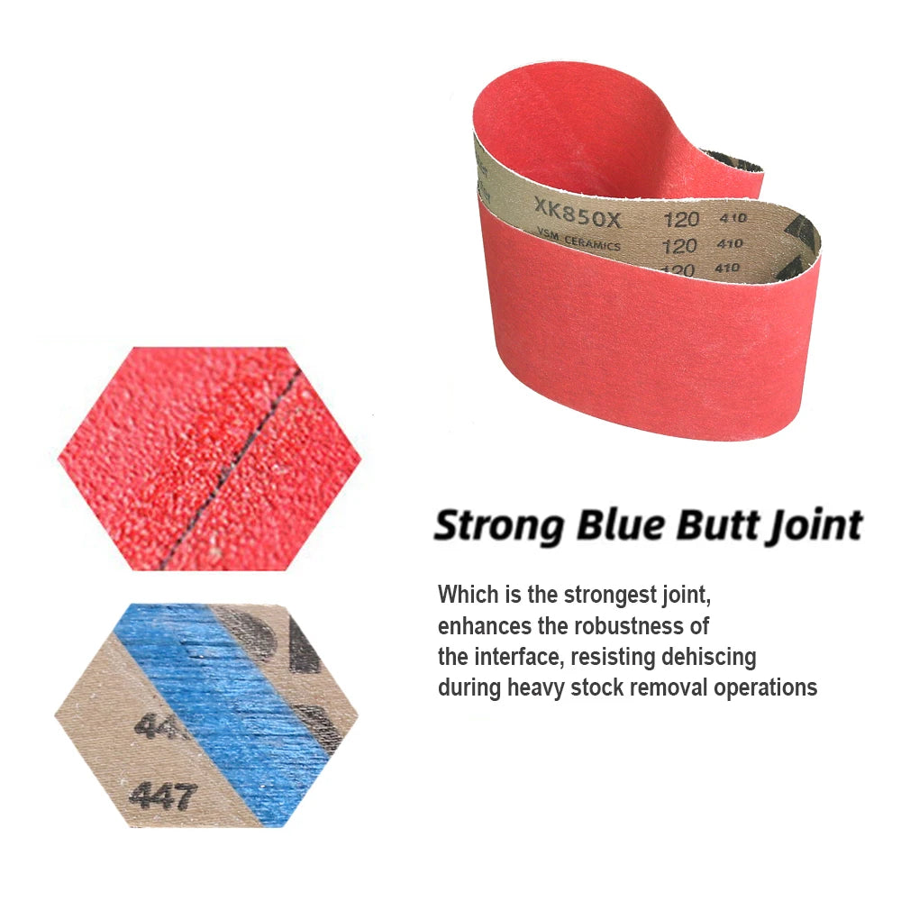 4-Pack XK850X Ceramic Sanding Belts 4x36 in. – Heavy Metal Grinding