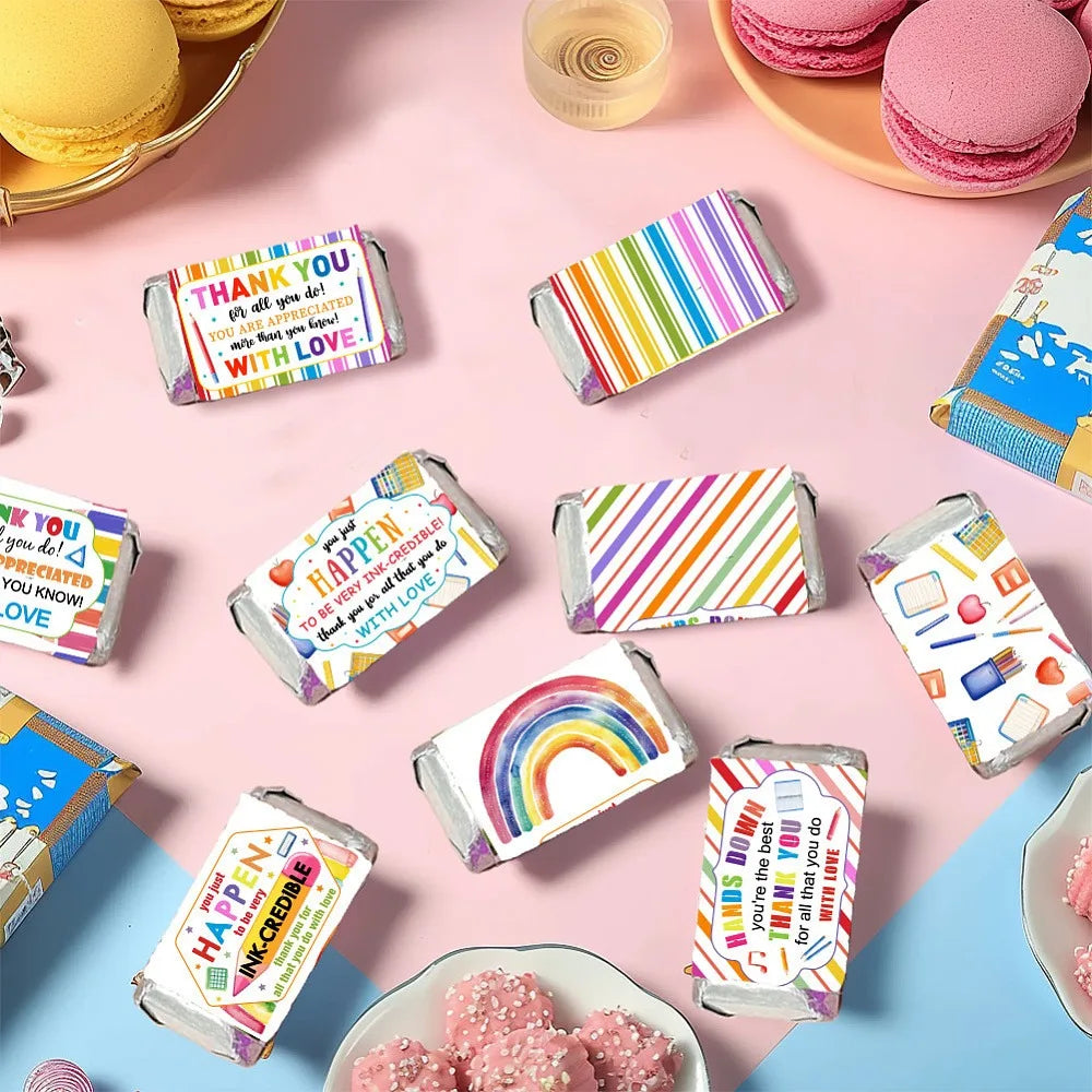 Mini Candy Bar Wrapper Stickers – Baby Shower Party Decor