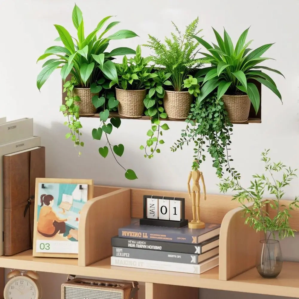 Self-Adhesive Green Plant Wall Sticker | Peel & Stick Decal