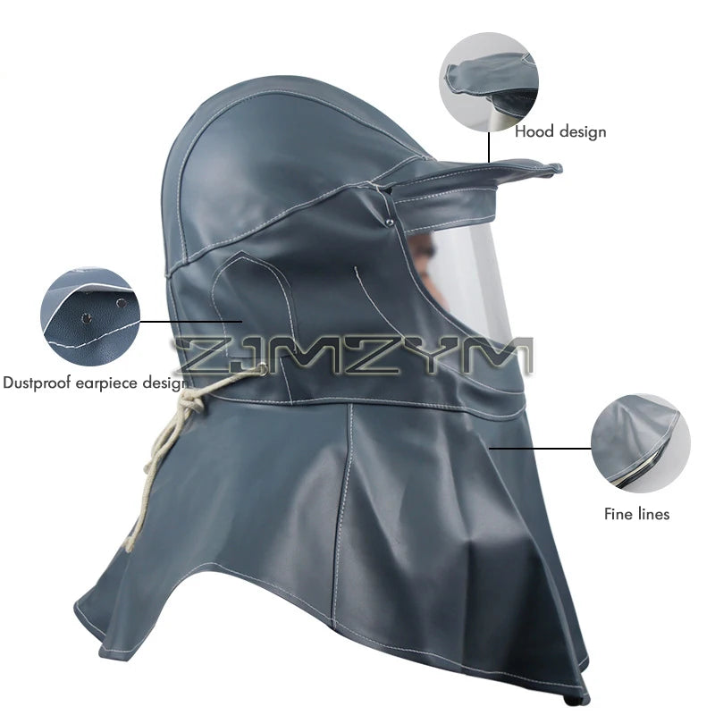 Sandblasting Hood Cap – Dust & Wind Protective Face Shawl