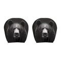 2-Pack Halloween Ghost Face Car Headrest Covers | Elastic Fit