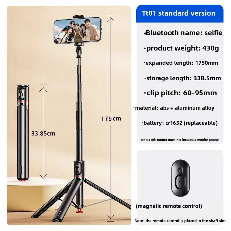 360° Rotating Selfie Stick Tripod with Bluetooth Remote