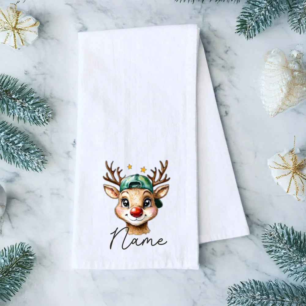Personalized Christmas Cloth Napkins – Xmas Hostess Gift