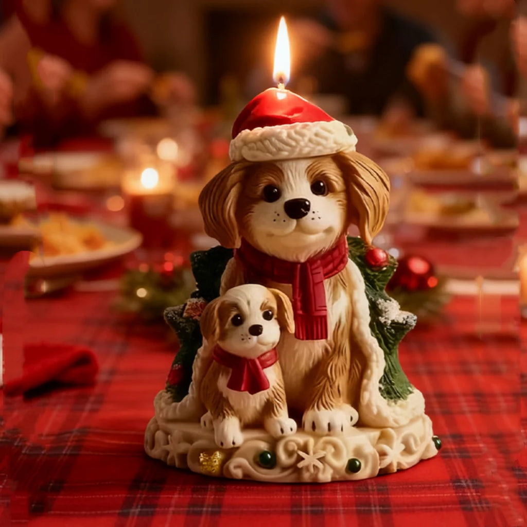 Christmas Puppy Silicone Mold – DIY Candle Soap Resin Craft