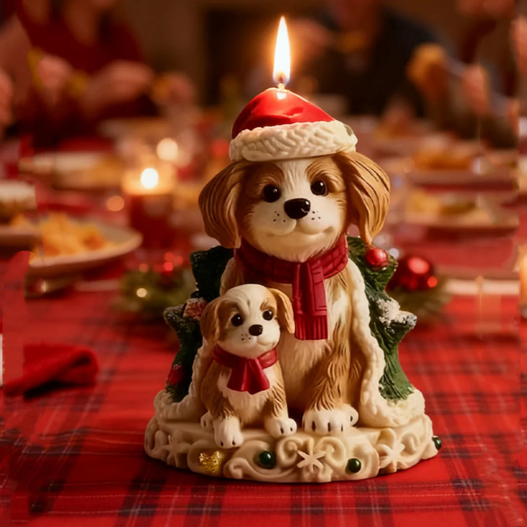 Christmas Puppy Silicone Mold – DIY Candle Soap Resin Craft