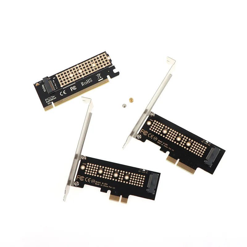 PCIe X1/X4/X16 to M.2 NVMe Adapter Card | 2230–2280 SSD