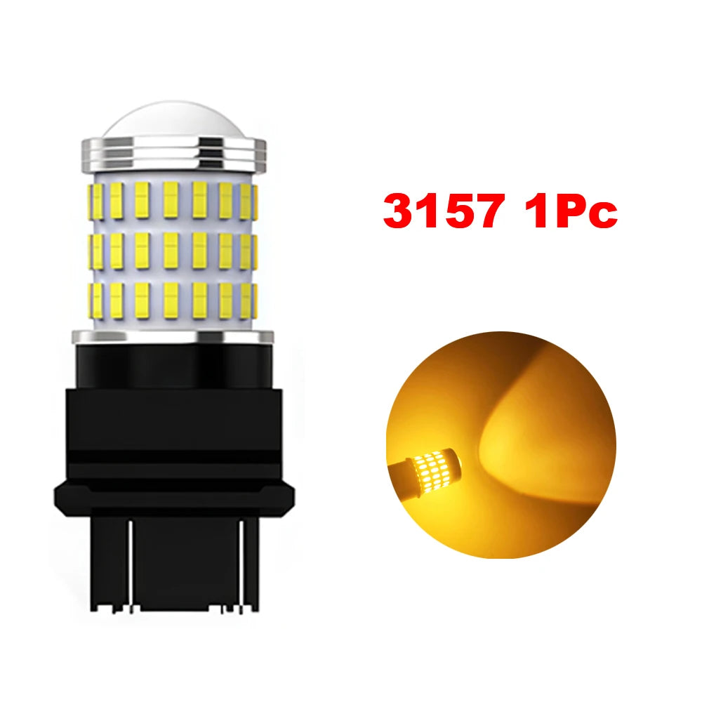 LED Amber Turn Signal Bulbs 7443 1157 7440 3156 | Brake Lights