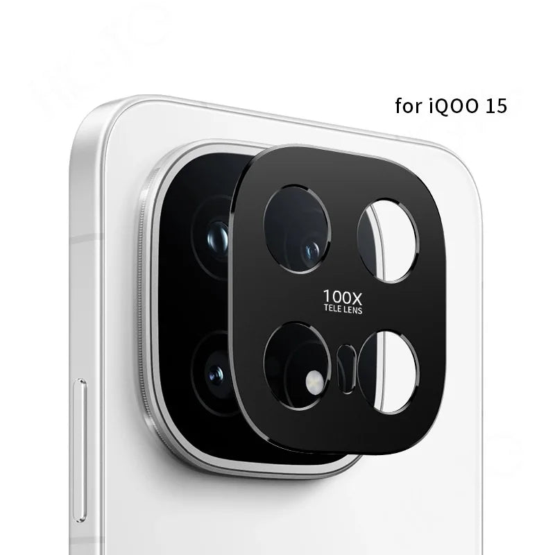 Vivo iQOO 15 Camera Bezel Matte Metal Lens Protector Cover