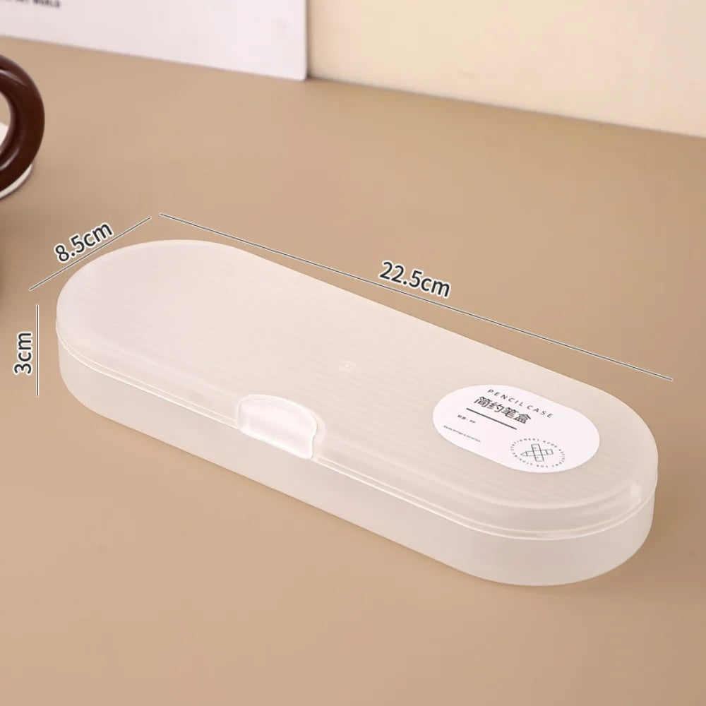 Transparent Stackable Pencil Case | Large Capacity Plastic Pen Box