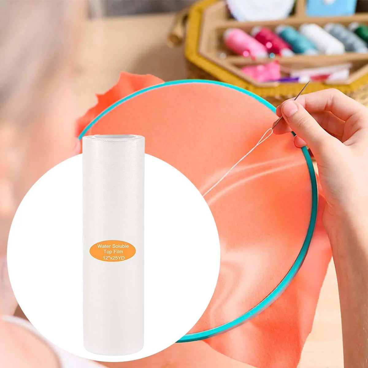 Water Soluble Embroidery Topping Film – Wash Away Stabilizer