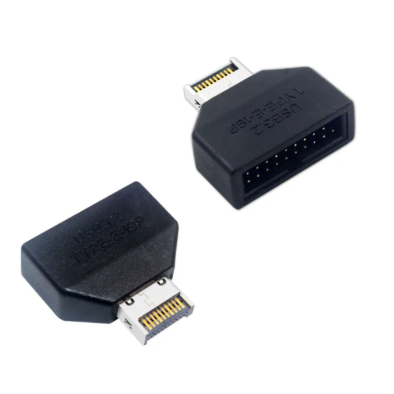 Type E to USB 19/20 Pin Adapter – Motherboard Front Panel