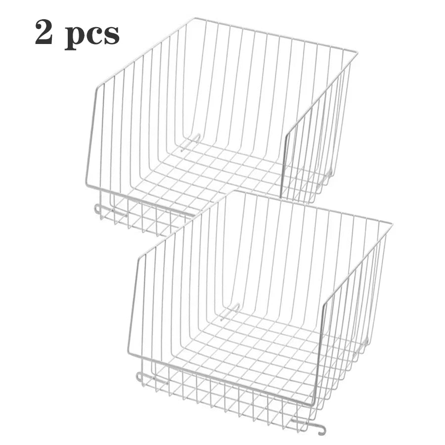 NIFTY Wire Closet Organizer – Shelf Basket Bins for Storage