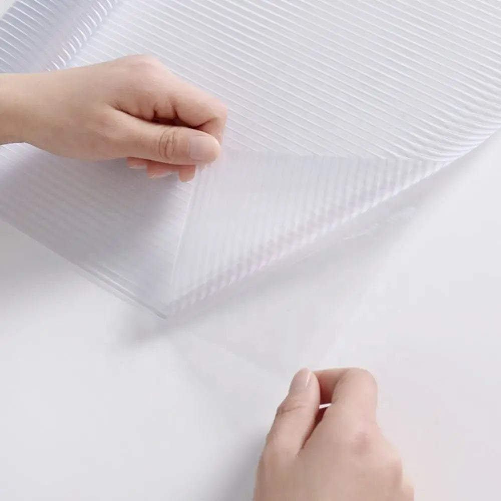 Frosted Reeded Glass Privacy Window Film – UV Blocking