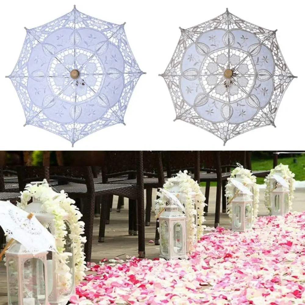 Vintage Lace Parasol Umbrella – Bridal, Flower Girl & Wedding