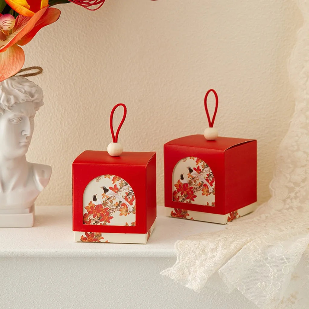 Chinese Style Square Wedding Candy Box | 7 Colors