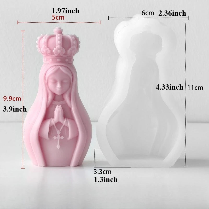 Praying Angel Silicone Mold – DIY Candles, Soap & Plaster