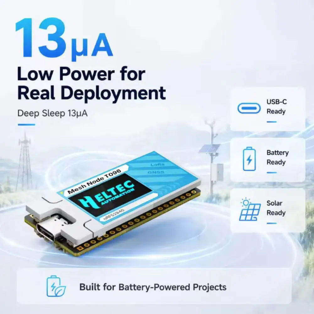 Mesh Node T096 LoRa GNSS Dev Board SX1262 nRF52840