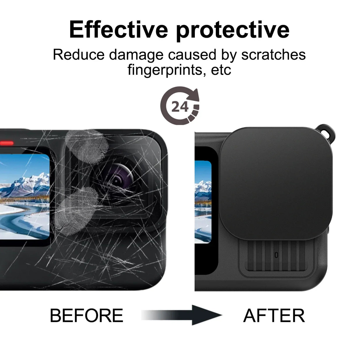 Silicone Lens Cover for GoPro Hero 9 10 11 12 13 – Anti-Dust Cap
