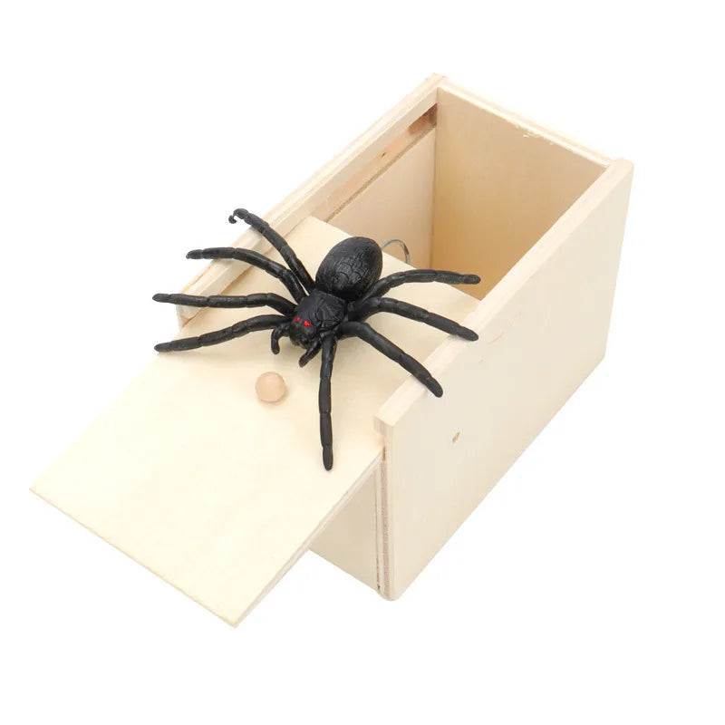 Spring-Pop Spider Prank Box – Halloween Trick Surprise Toy