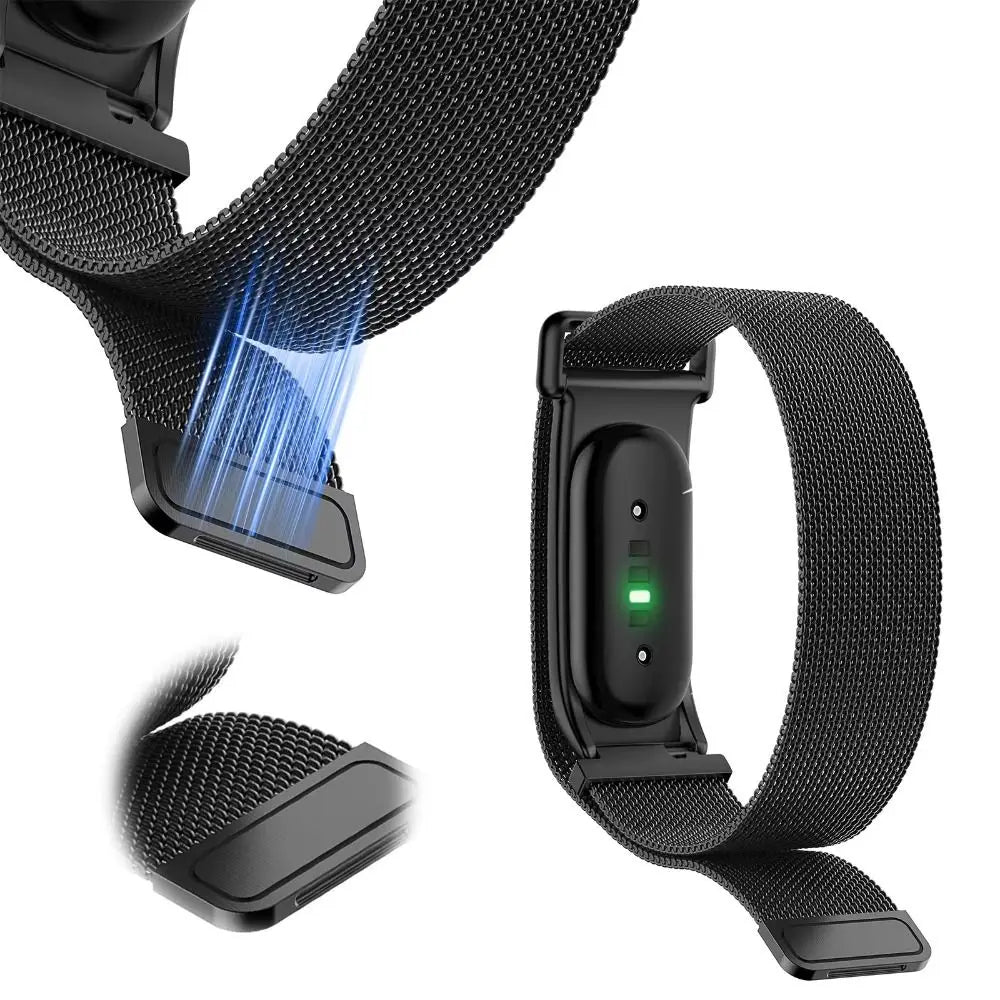 Stainless Steel Magnetic Mesh Watch Band for Fitbit Air