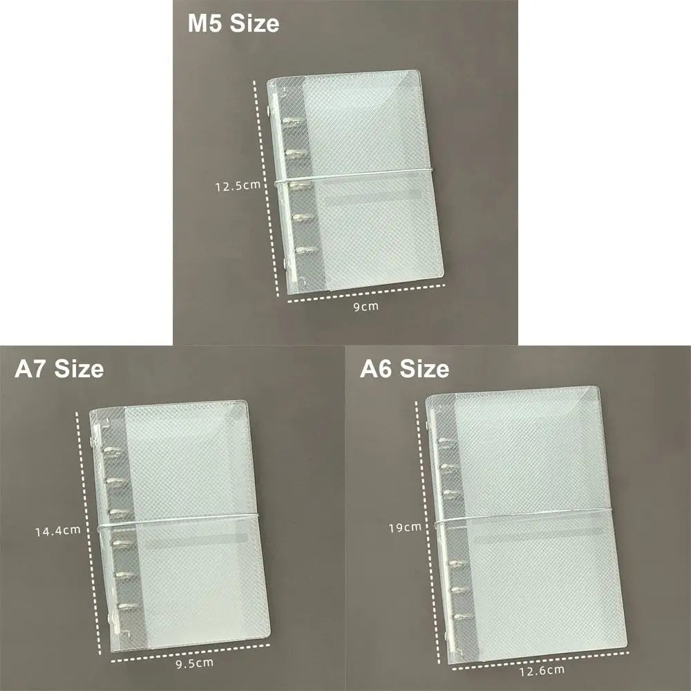 Transparent PP Loose Leaf Notebook Cover | M5 A6 A7 Binder