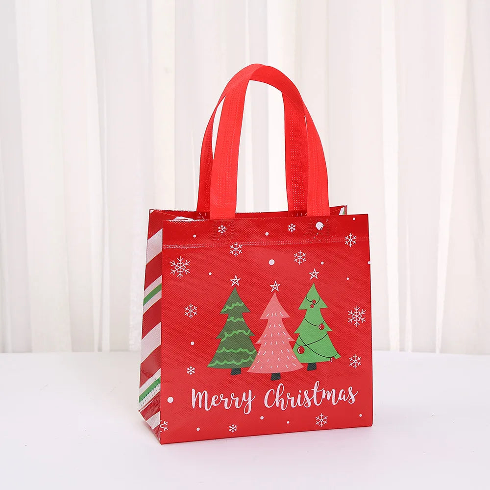 Large Christmas Non-Woven Gift Bag with Handles 20x20x9cm