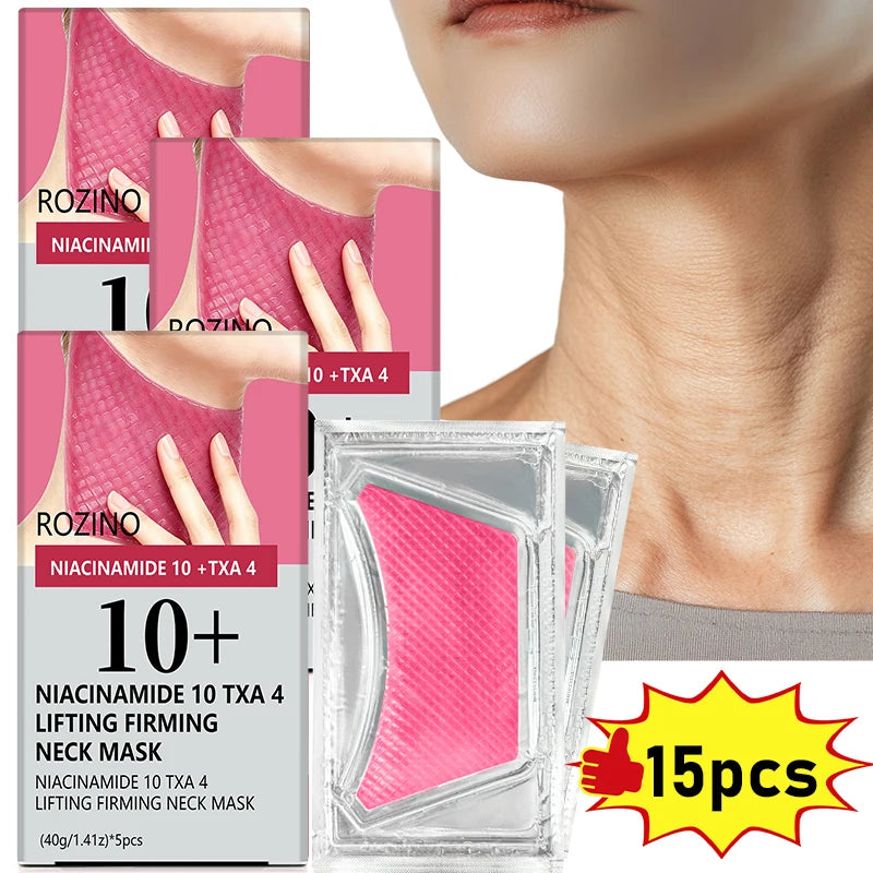 ROZINO Niacinamide Neck Mask – Firming & Brightening Gel Patches