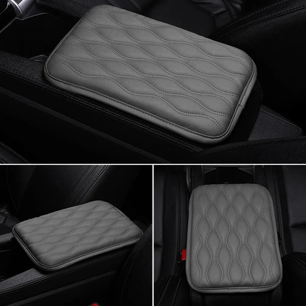 Universal PU Leather Car Armrest Pad Cover | Memory Foam Cushion