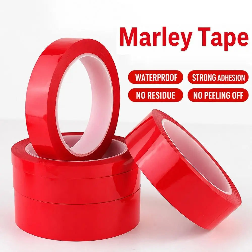 Red Marking Tape 66M | Heat-Resistant Color-Coded PET Tape