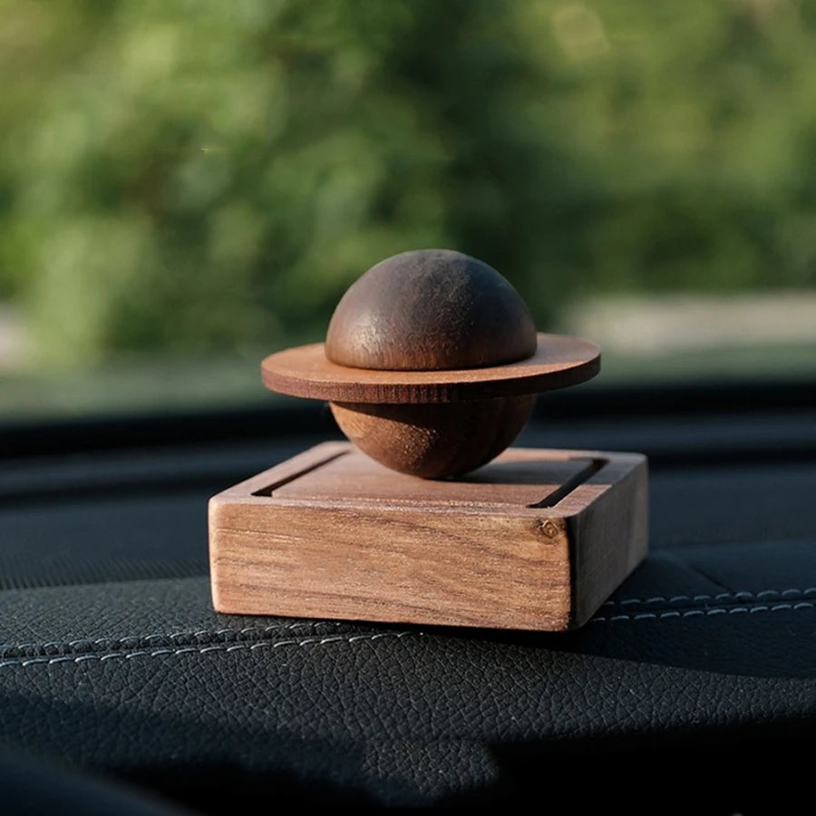 Black Walnut Wood Planet Essential Oil Diffuser | Home & Car
