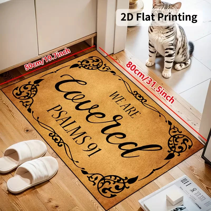 Welcome Entry Doormat – Anti-Slip Polyester Floor Mat